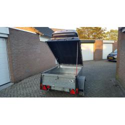 saris bagagewagen grande campioni met dakkoffer thule