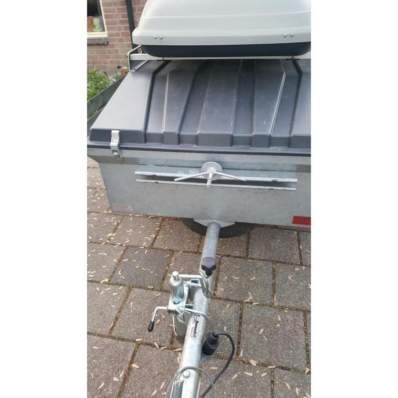saris bagagewagen grande campioni met dakkoffer thule