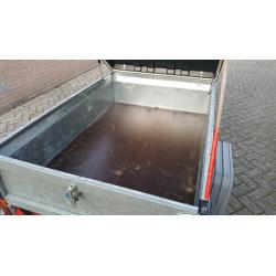 saris bagagewagen grande campioni met dakkoffer thule