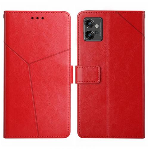 Voor Motorola Moto G32 HT01 Y-vormig patroon Flip lederen telefoonhoes
