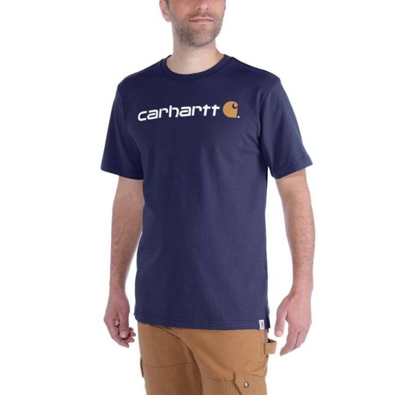 Core Logo Navy T-Shirt Heren