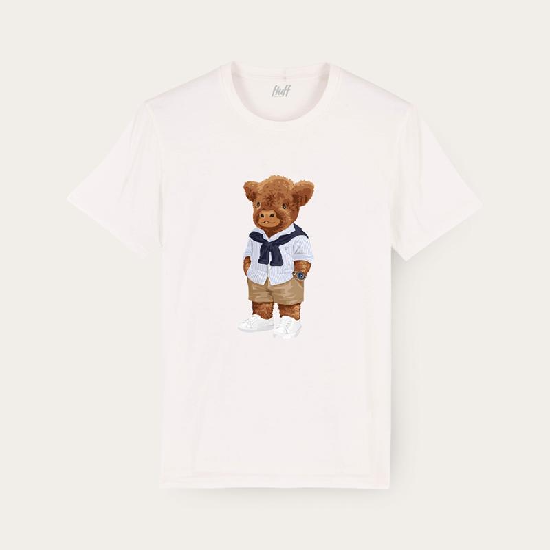 Houten Horloge T-Shirt Harvey Yachter Off-White