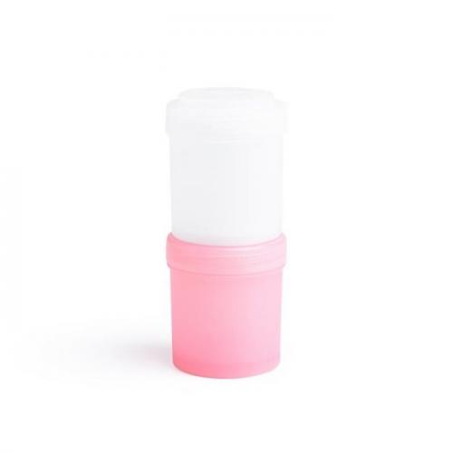 Herobility - Bewaarbox Eten/Drinken - Roze/Wit - 2 stuks - 100ml