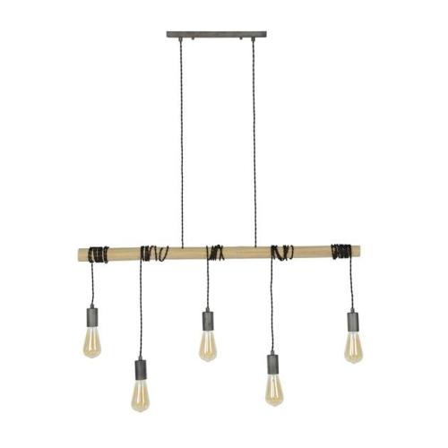 Hanglamp Bamboo Wikkel 5 Lichts