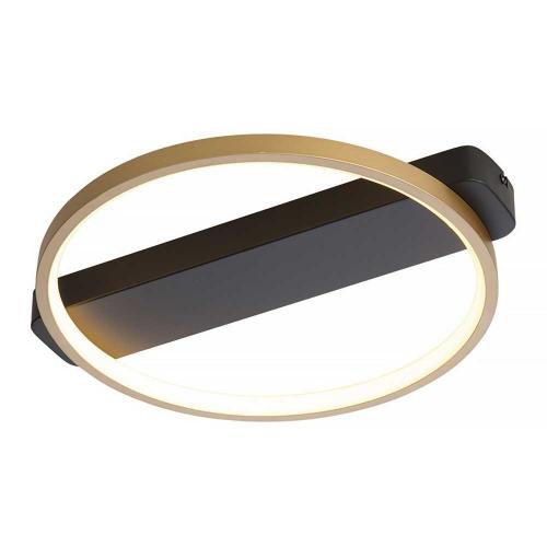 Freelight Plafondlamp Cintura Zwart Goud 35cm Ø