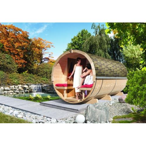 Karibu | Tonsauna 2 met 9 kW saunakachel