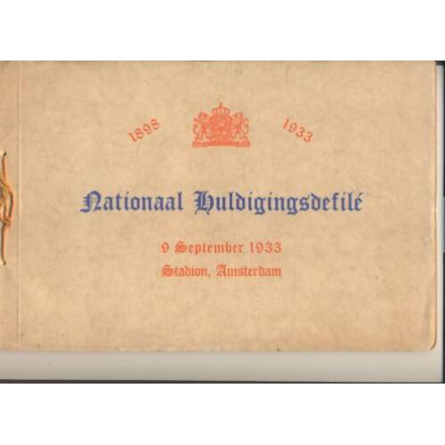 Nationaal Huldigingsdefilé HKH Wilhelmina, 9 September 1933