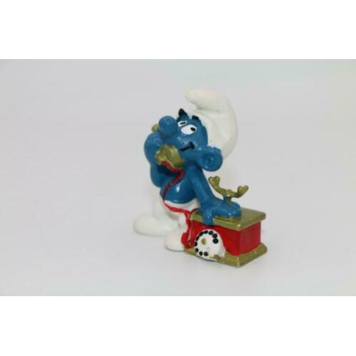Smurf Schleich telefoon vintage 1980 cadeautip