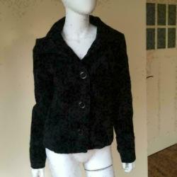 3999 Gloednieuw zwart kort winterjas blazer VERO MODA; Mt=M