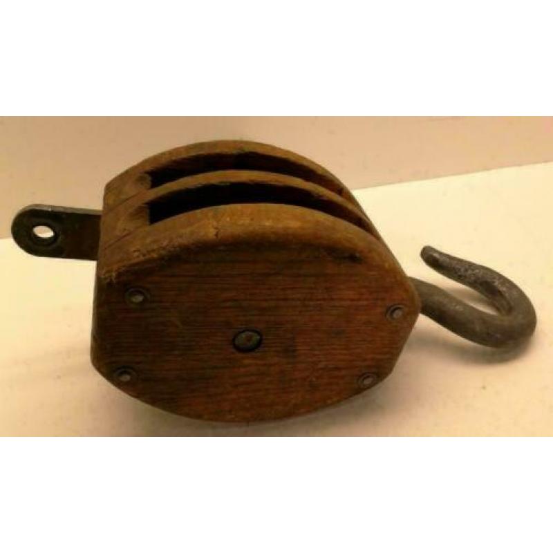 Katrol, hijsblok, Scheepskatrol, hardhout