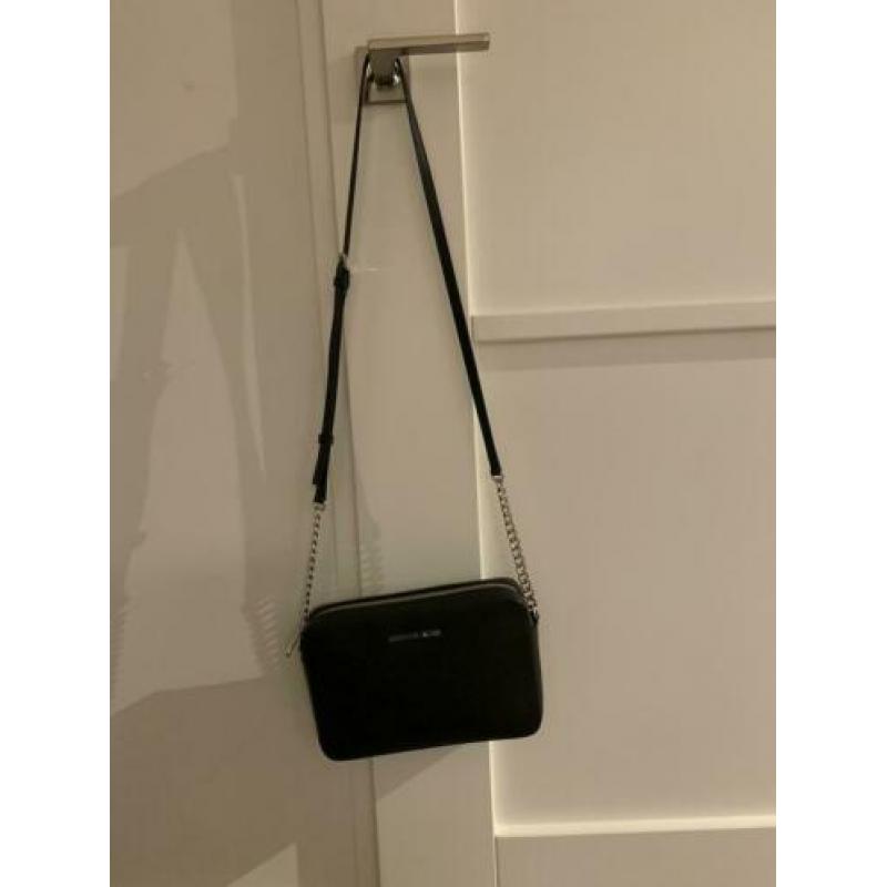 Michael kors crossbody zwart met zilver origineel