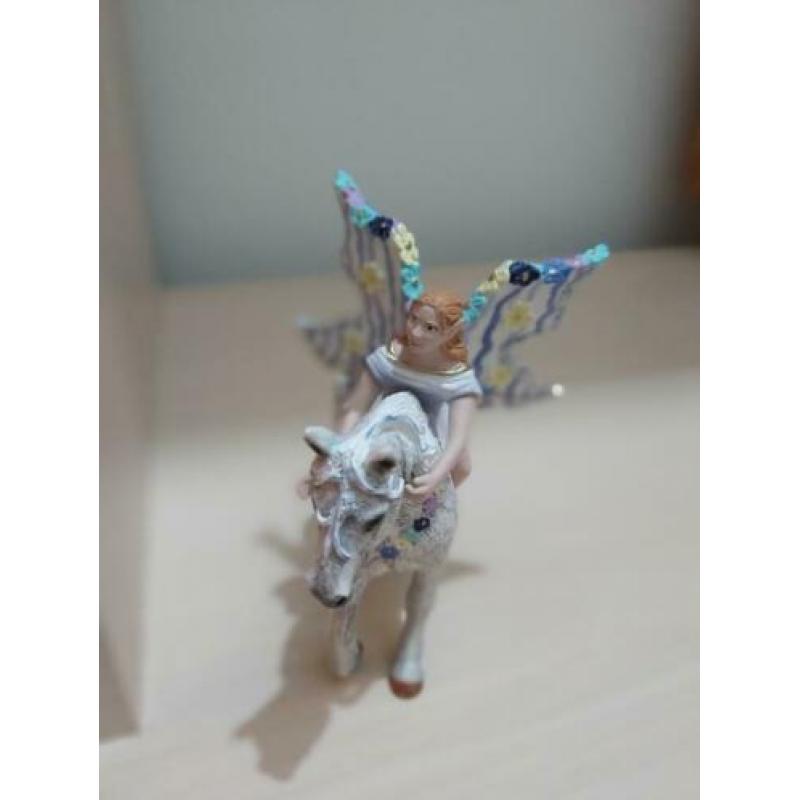 Schleich elf met wit paard 2007