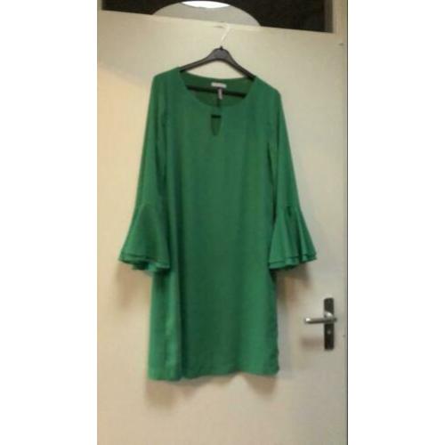 Schitterende fel knal groen jurk merk Freebird mt M