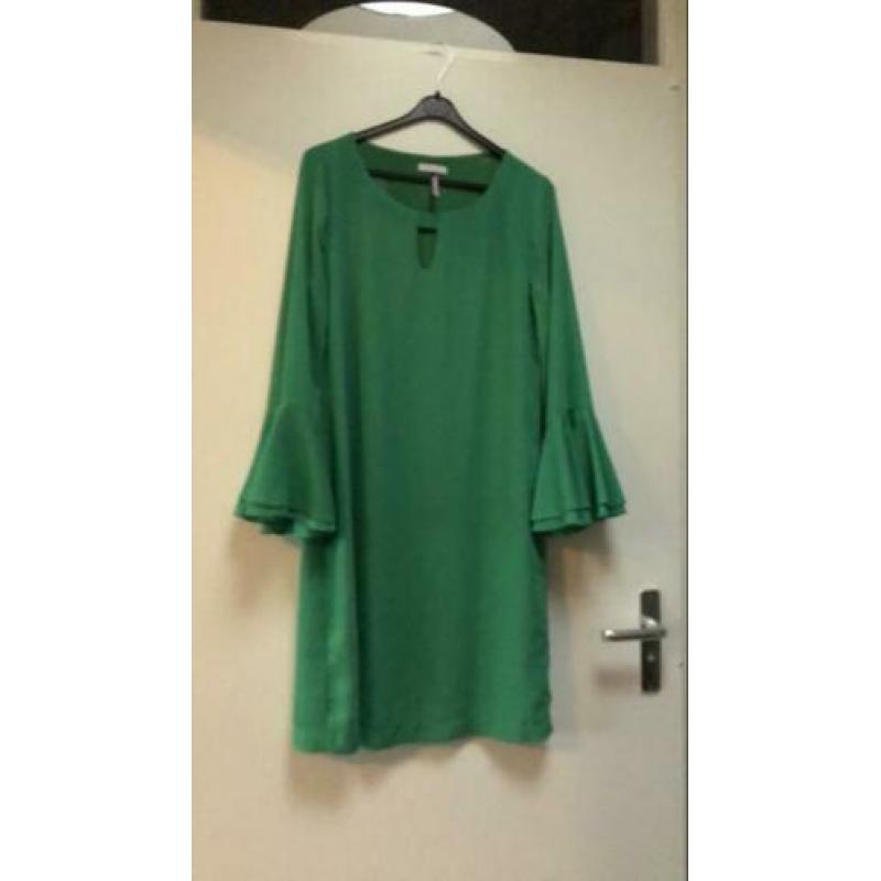 Schitterende fel knal groen jurk merk Freebird mt M