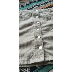 Rok ribstof (retro) maat 42