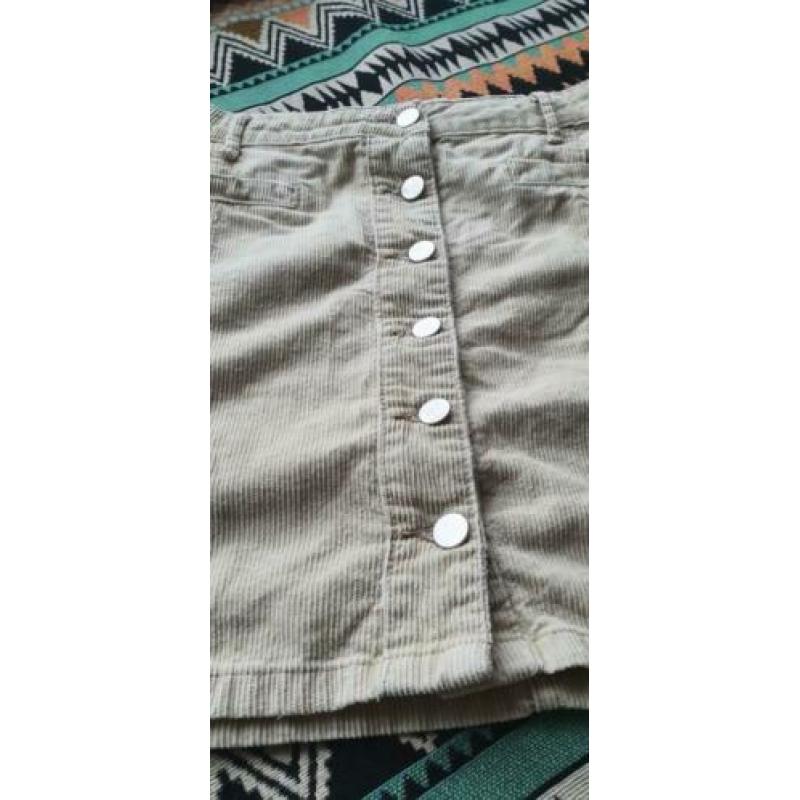 Rok ribstof (retro) maat 42
