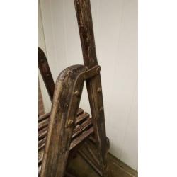 Houten schilder trap Van Waveren ca 1930 vintage/ brocant