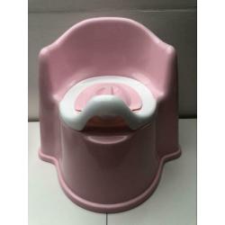 Potje roze en wc verkleiner