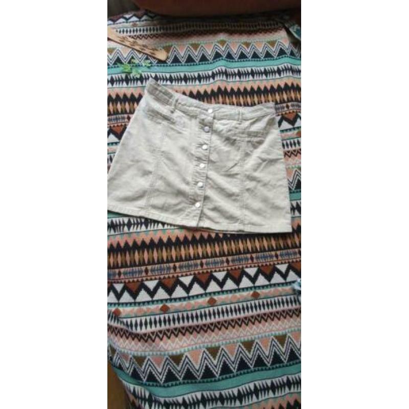 Rok ribstof (retro) maat 42