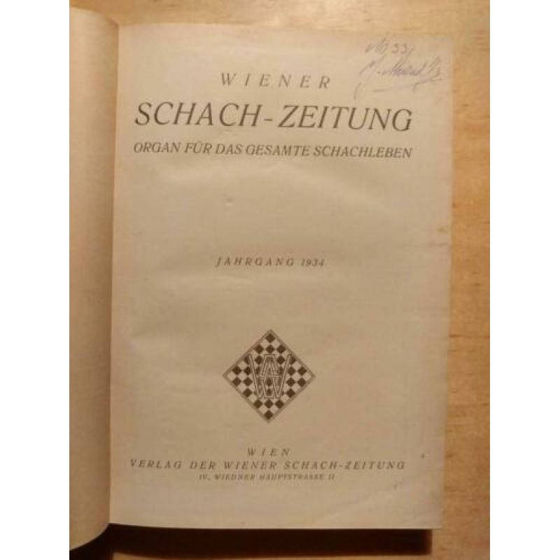 Wiener Schach-Zeitung - gebundelde jaargang 1934