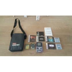 Gameboy Color Transparant incl Games en opbergtas
