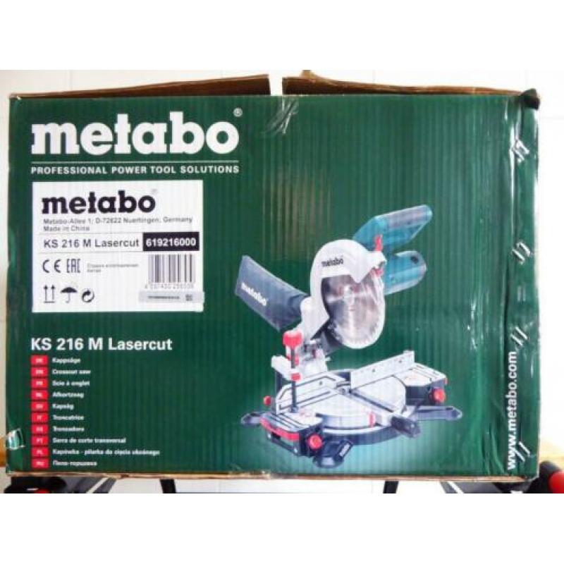 Metabo KS 216 M Afkortzaag - 1350W + 3 extra zaagbladen (Nw)