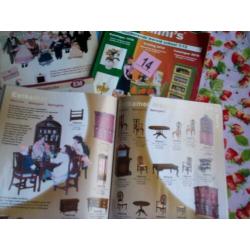 Euromini's poppenhuizen meubels popjes catalogus 4 stuks