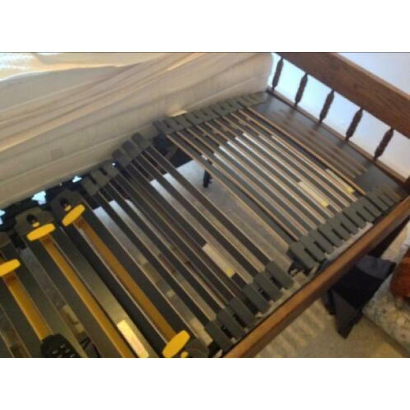2 persoons ombouw bed "eiken".