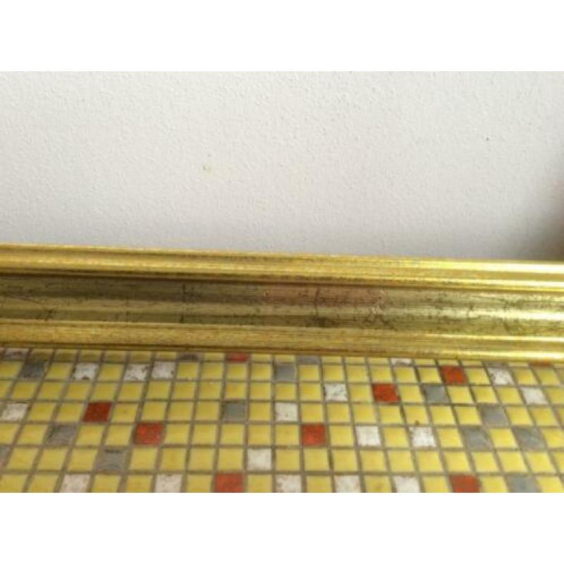 Schilderijlijst, hout, goud, vintage
