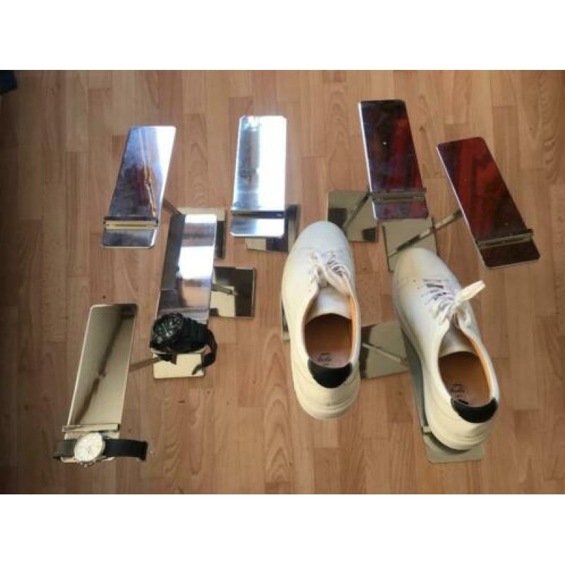 Plateaus voor schoenen/verchroomd