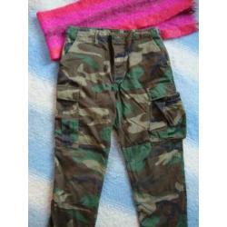 Broek, leger print maat M