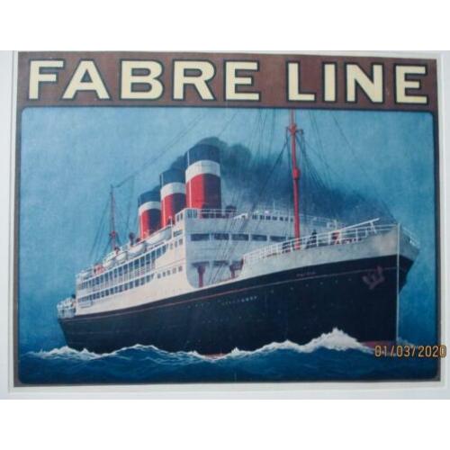 origineel vintage affiche ss Patria ca 1930
