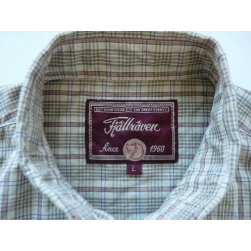 Fjallraven Heren Overhemd Lange Mouwen Large Katoen