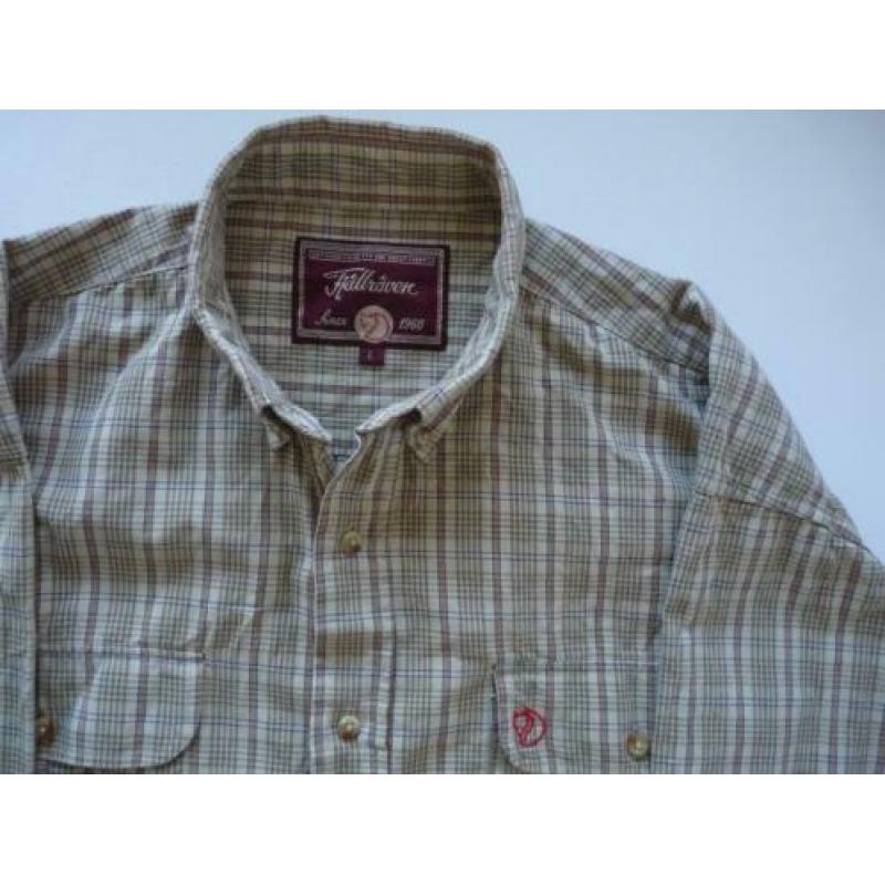 Fjallraven Heren Overhemd Lange Mouwen Large Katoen