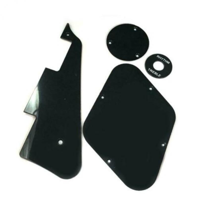Les Paul slagplaat / Toggleswitch / backplate zwart set