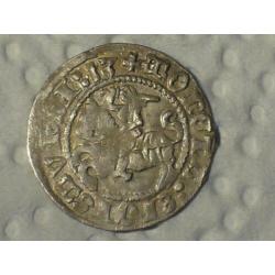 Prachtige zilveren middeleeuwse halve gross 1513.Bodemvondst
