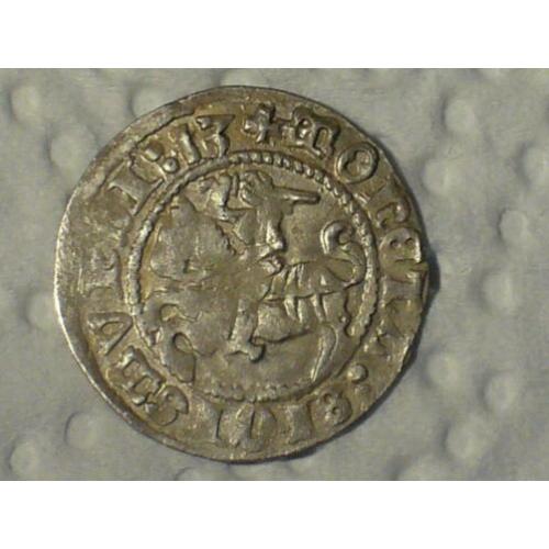 Prachtige zilveren middeleeuwse halve gross 1513.Bodemvondst