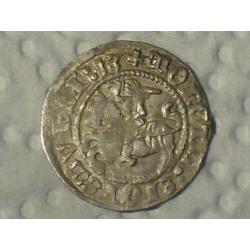 Prachtige zilveren middeleeuwse halve gross 1513.Bodemvondst