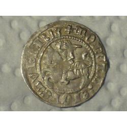 Prachtige zilveren middeleeuwse halve gross 1513.Bodemvondst
