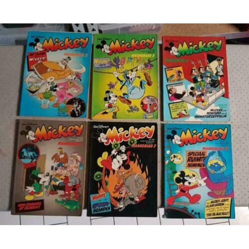 Voor de verzamelaar; 6x Mickey maandblad uit 1980