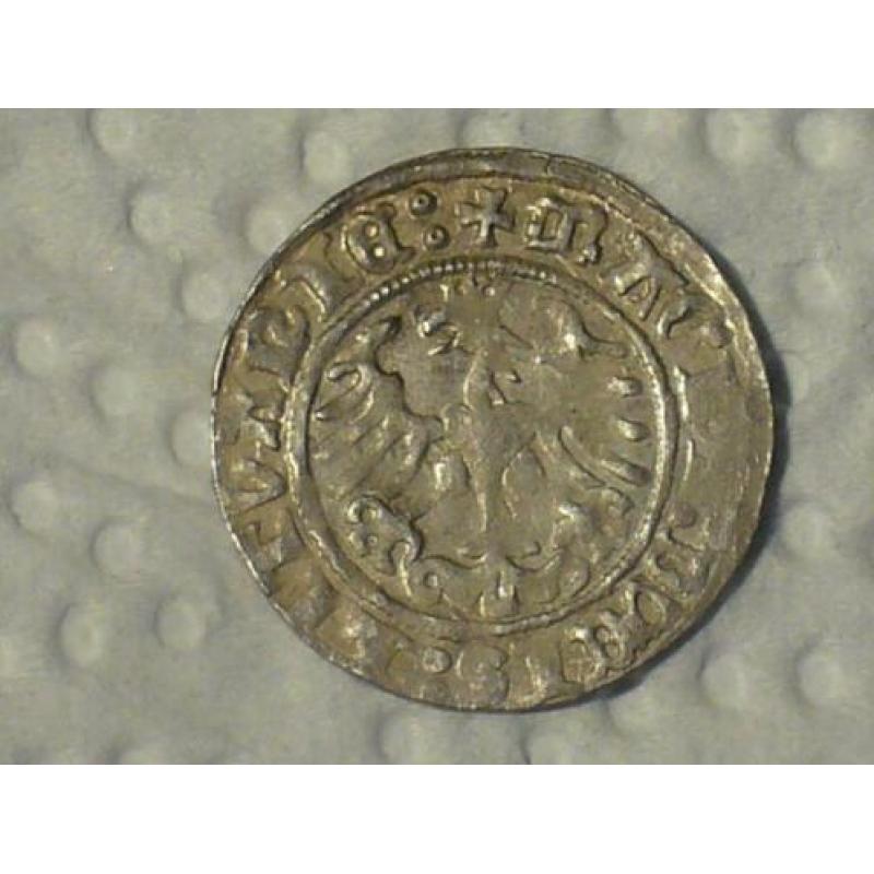 Prachtige zilveren middeleeuwse halve gross 1513.Bodemvondst
