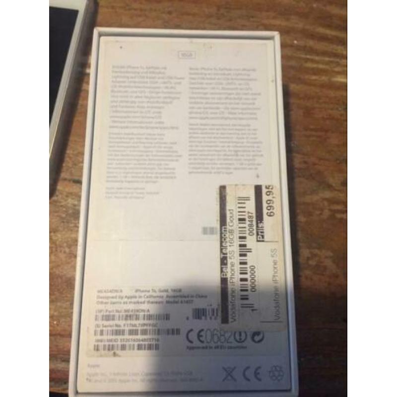 iPhone 5s 16gb met hoesje