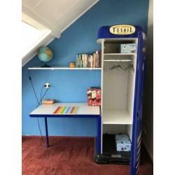 Kast jongenskamer Tankstation met bureau