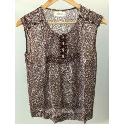 Indy&Cold dames top viscose maat S zonder mouw