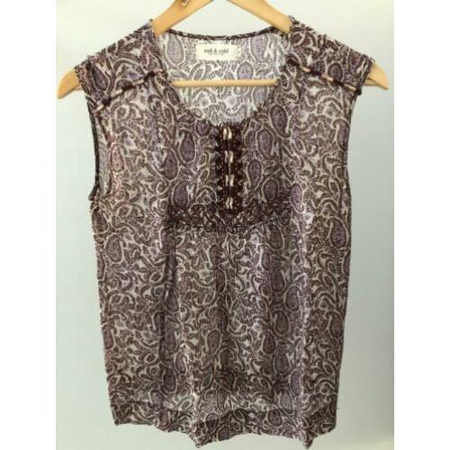 Indy&Cold dames top viscose maat S zonder mouw