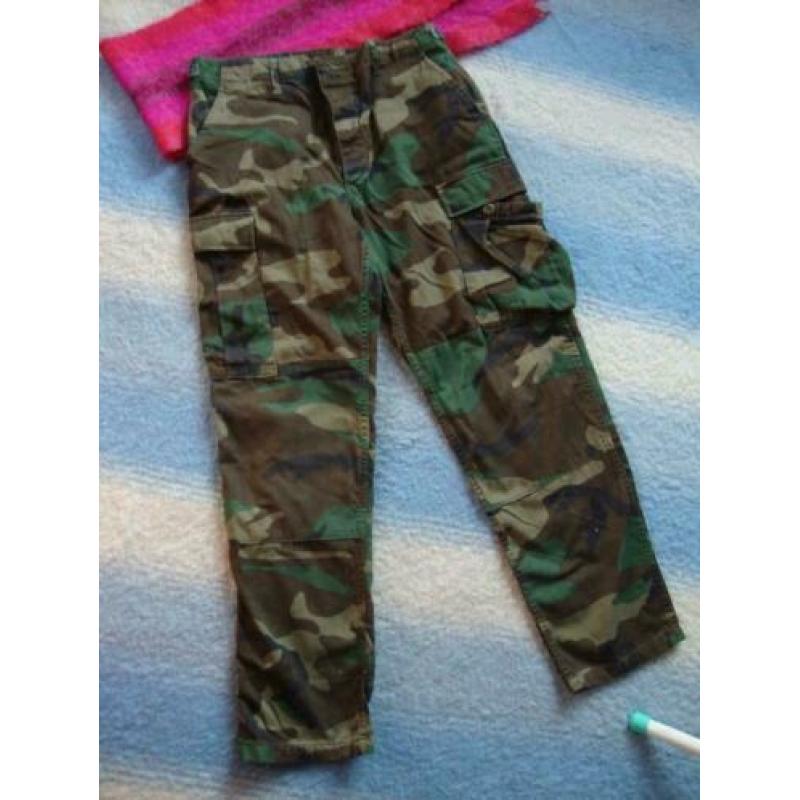 Broek, leger print maat M
