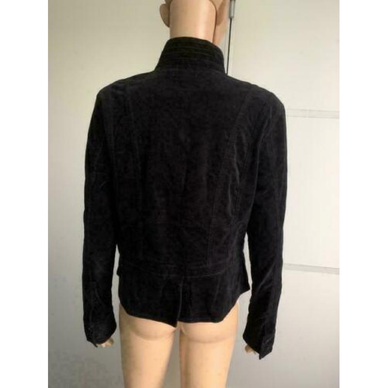 D1068 PURDEY maat M=38/40 fluwelen jasje blazer zwart I.n.st