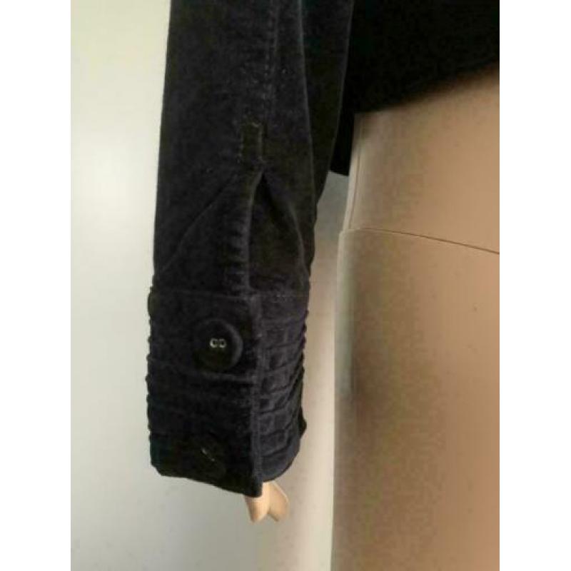 D1068 PURDEY maat M=38/40 fluwelen jasje blazer zwart I.n.st