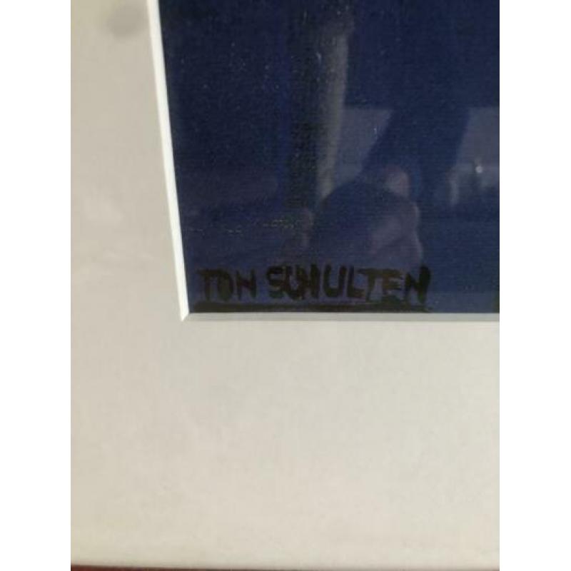 Kunstdruk Ton Schulten, ingelijst, groot
