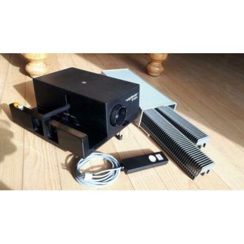 Dia projector en dia- film scherm